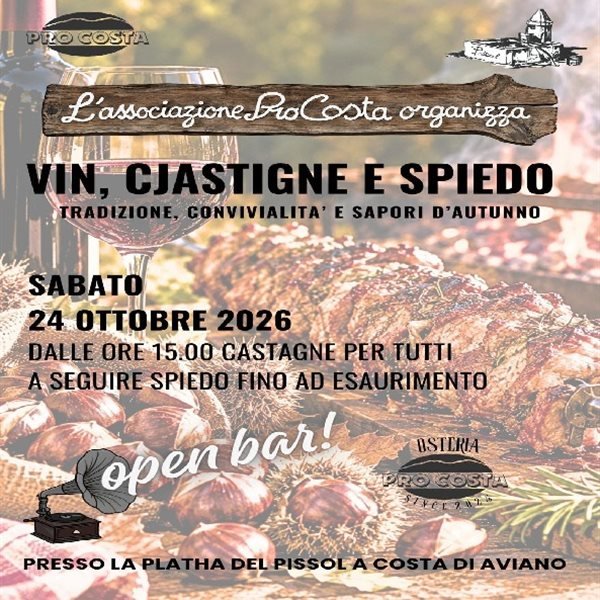 Vin, cjastigne e spiedo
