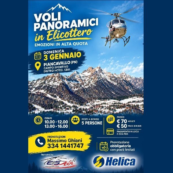 Volo panoramico in elicottero